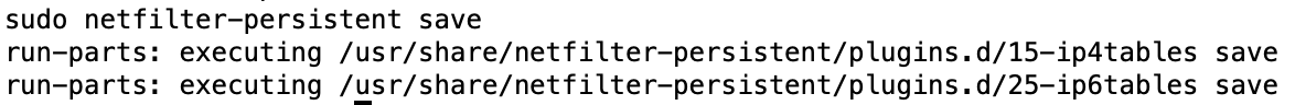 netfilter-persistent-save