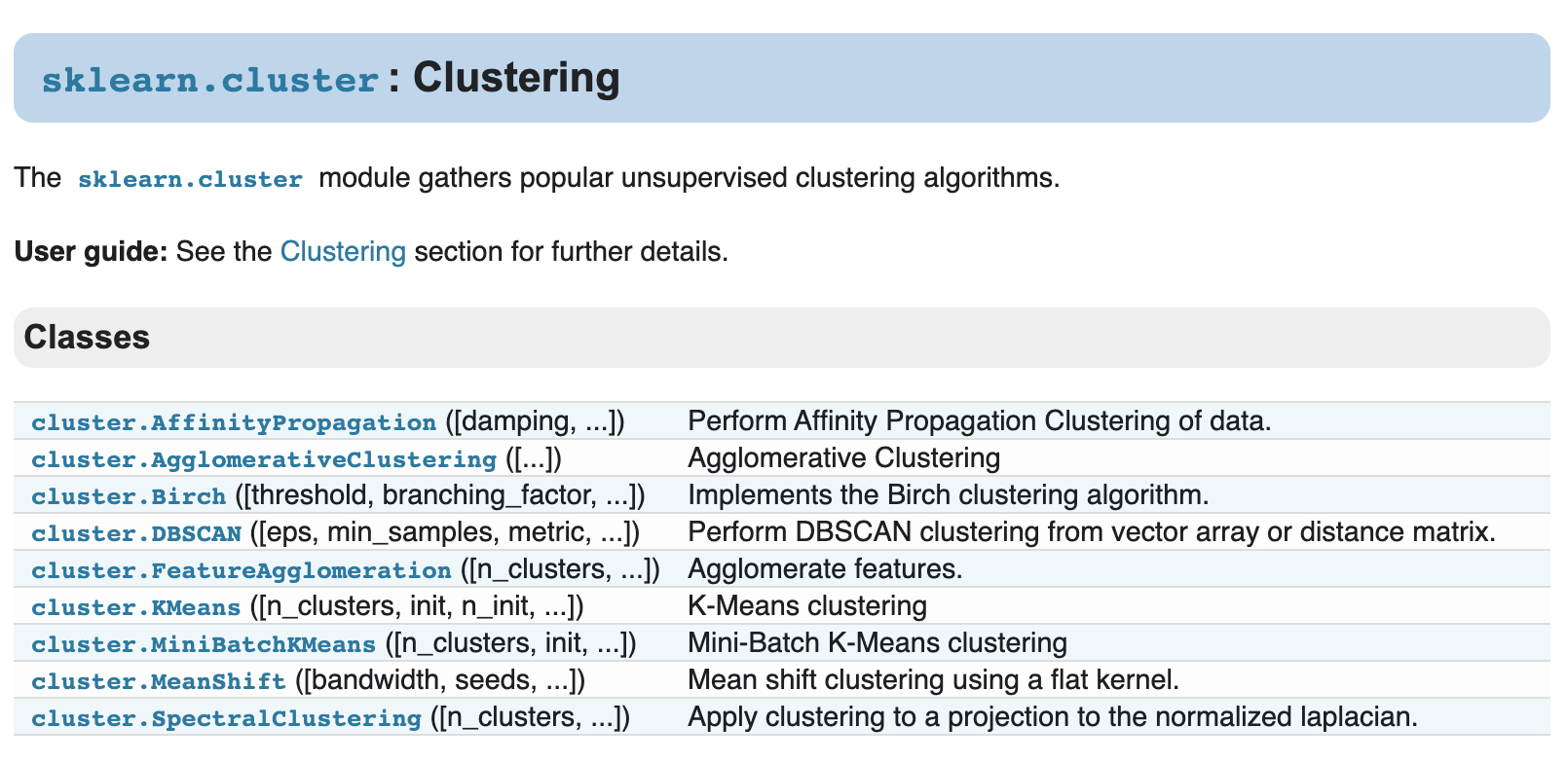 sklearn-clustering-class